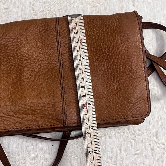 Crossbody Duluth Trading Co Leather Crossbody Wallet Purse Organizer Brown 9\